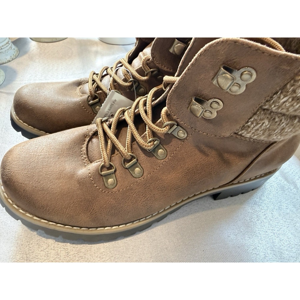 Cliffs By White Mountain Women's Sz 9 Brown Boots Lace Up NEW